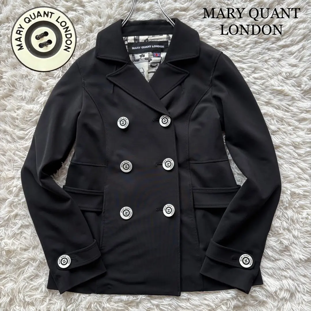マリークワント アーカイブ ファー コート ブラック 黒 美品 MARY QUANT（マリークワント）の「アーカイブファー ロング