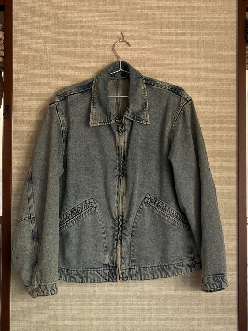 Thumbnail of GU Gray Denim Jacket with Zipper