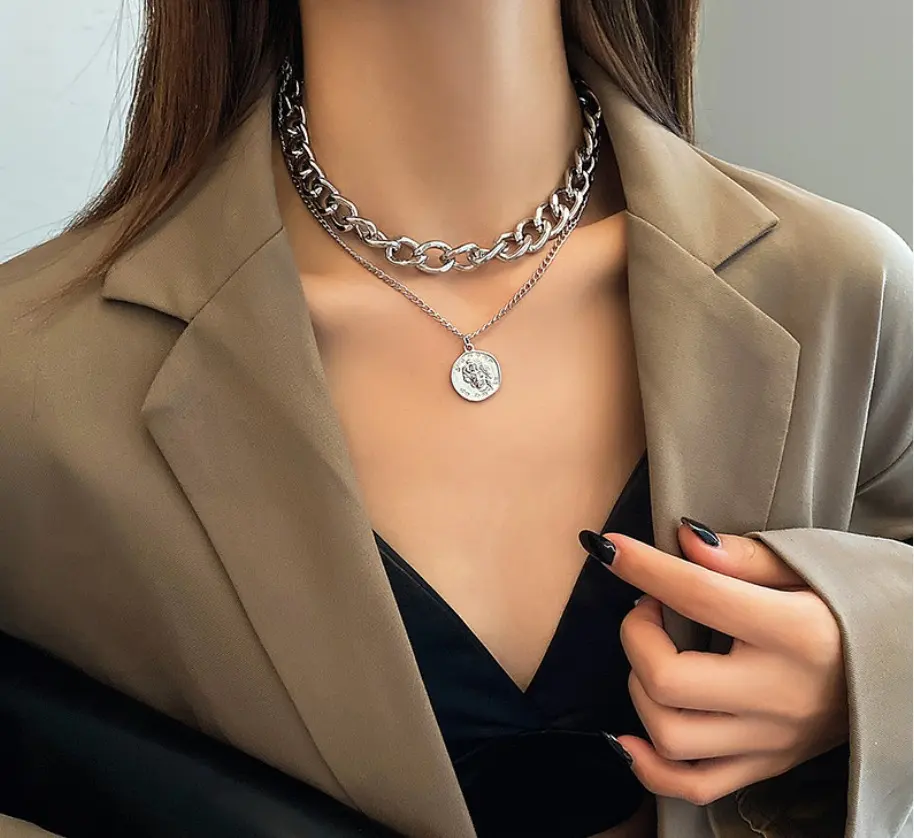 Thumbnail of Necklace Gift Gold ♥️ Popular This Year ♥️ Stylish Overseas Women's