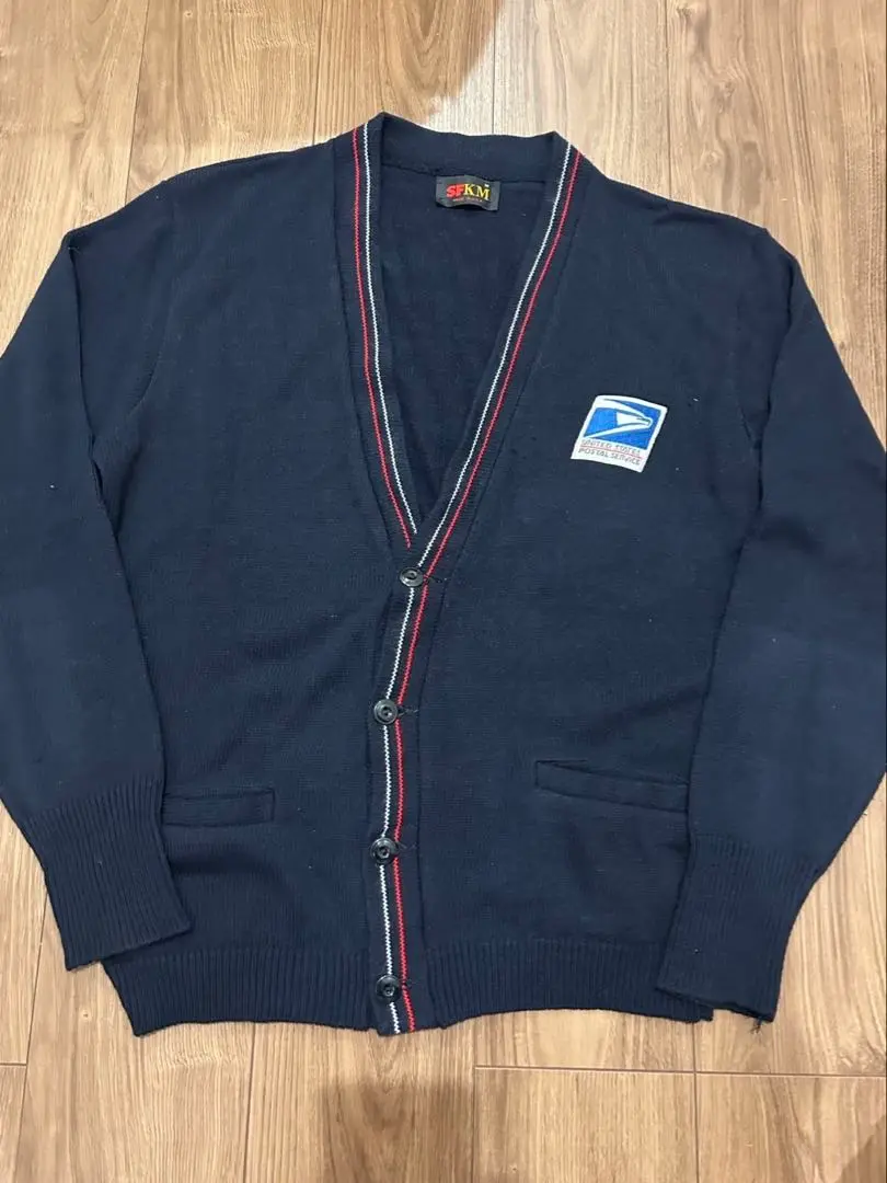 USPS カーディガン アメリカ製 60s USPS Postman Knit Cardigan | kuonbyrinq's S