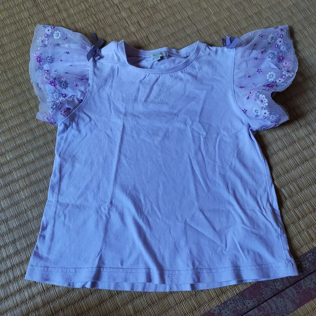 Thumbnail of any FAM short-sleeved shirt, size 130, light purple, with frills