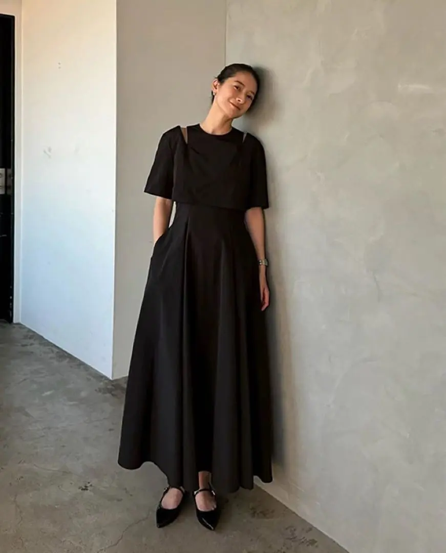 SLASH SHOULDER ONEPIECE(1 MINT): CLANE: WOMENS｜ STUDIOUS