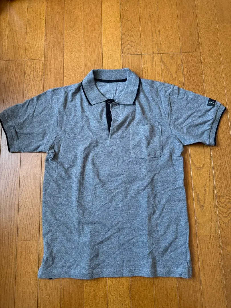 Thumbnail of Mercedes-Benz Not for Sale Novelty Item Rare Short Sleeve Polo Shirt Gray Free Size
