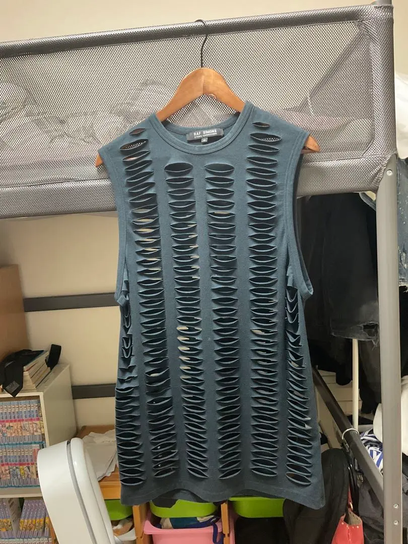ラフシモンズ タンクトップ raf simons RAF SIMONS ラフシモンズ ノースリーブ Tee タンクトップ