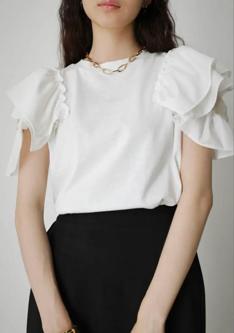 MOUSSY | SHOULDER FRILL ブラウス (シャツ・ブラウス ) |SHEL