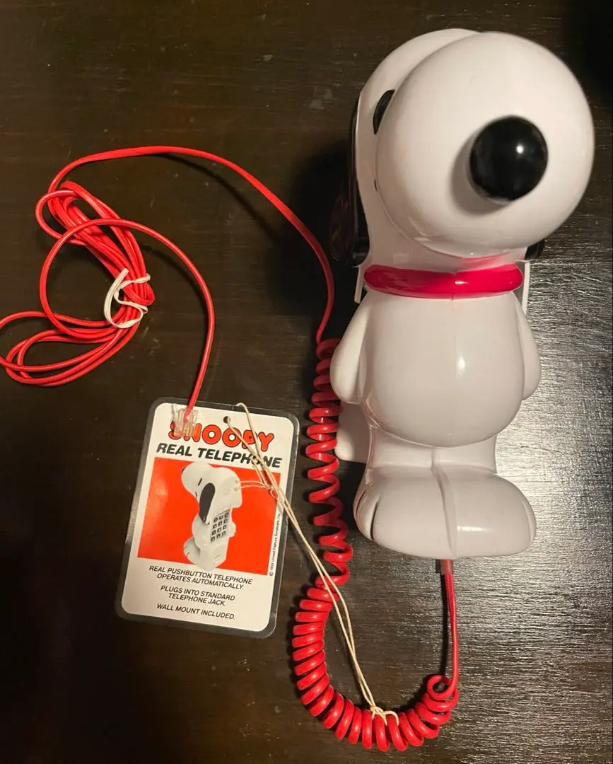 Snoopy Phone スヌーピー 電話 未使用品　デッドストック　ピーナッツ スヌーピー ウッドストック 50周年記念 電話機 PHONE 箱付き デッド