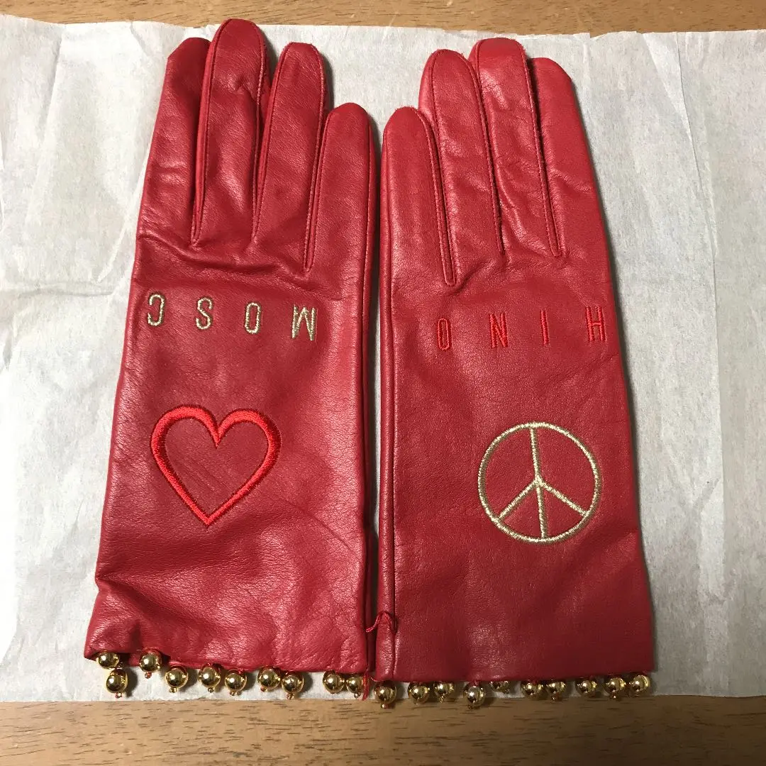 MOSCHINO レザー手袋 黒 楽天市場】モスキーノ（手袋・アームカバー｜バッグ・小物