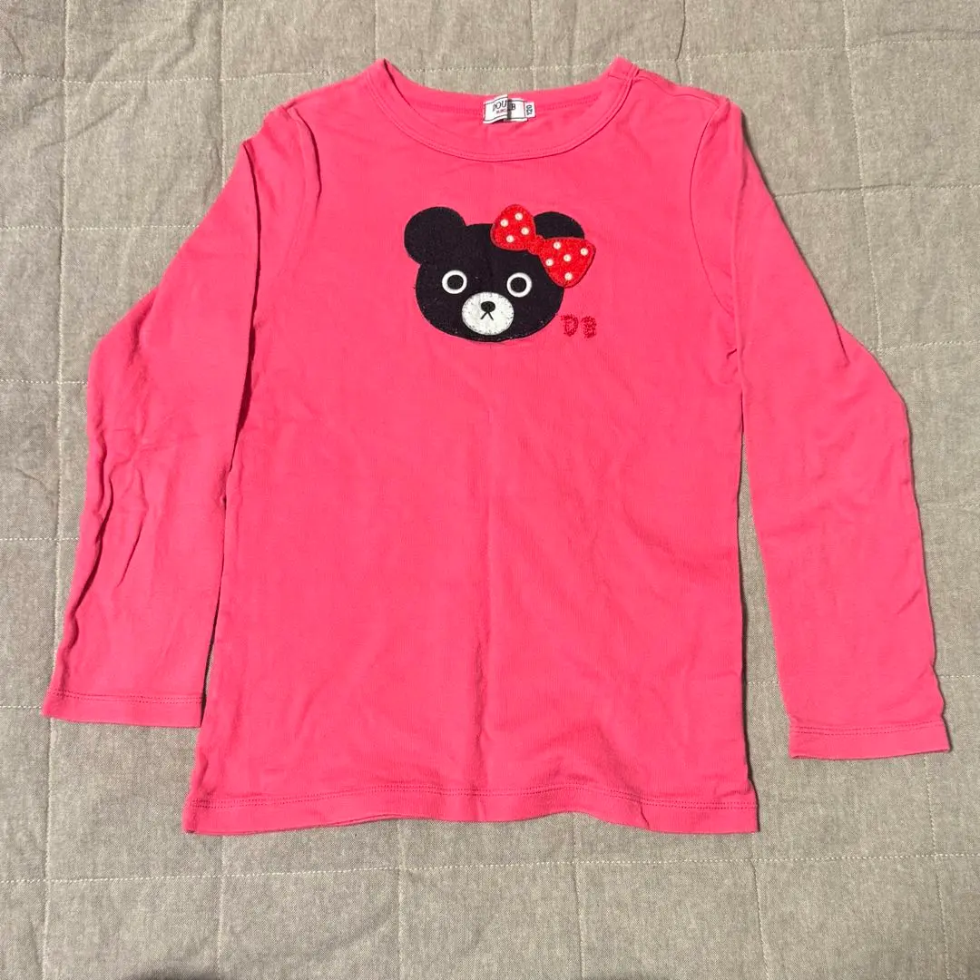 Thumbnail of Mikihouse Double B long-sleeved cut-and-sew shirt, size 120