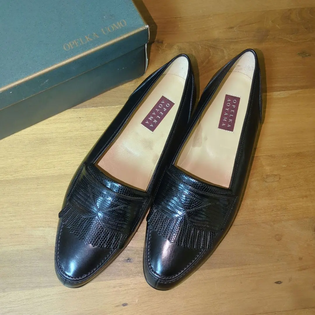 美品展示品 日本製 OPELKA AOYAMA 26EE レザービットローファー 美品展示品 日本製 OPELKA AOYAMA 26EE レザービットローファー