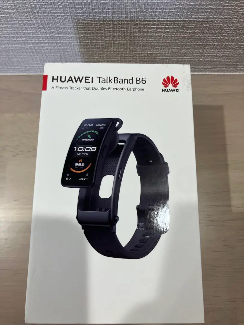 ☆新品☆HUAWEI スマートウォッチ ヘッドセット TalkBand B6 黒 ヘッドセットにもなるスタイリッシュなスマートバンド『HUAWEI