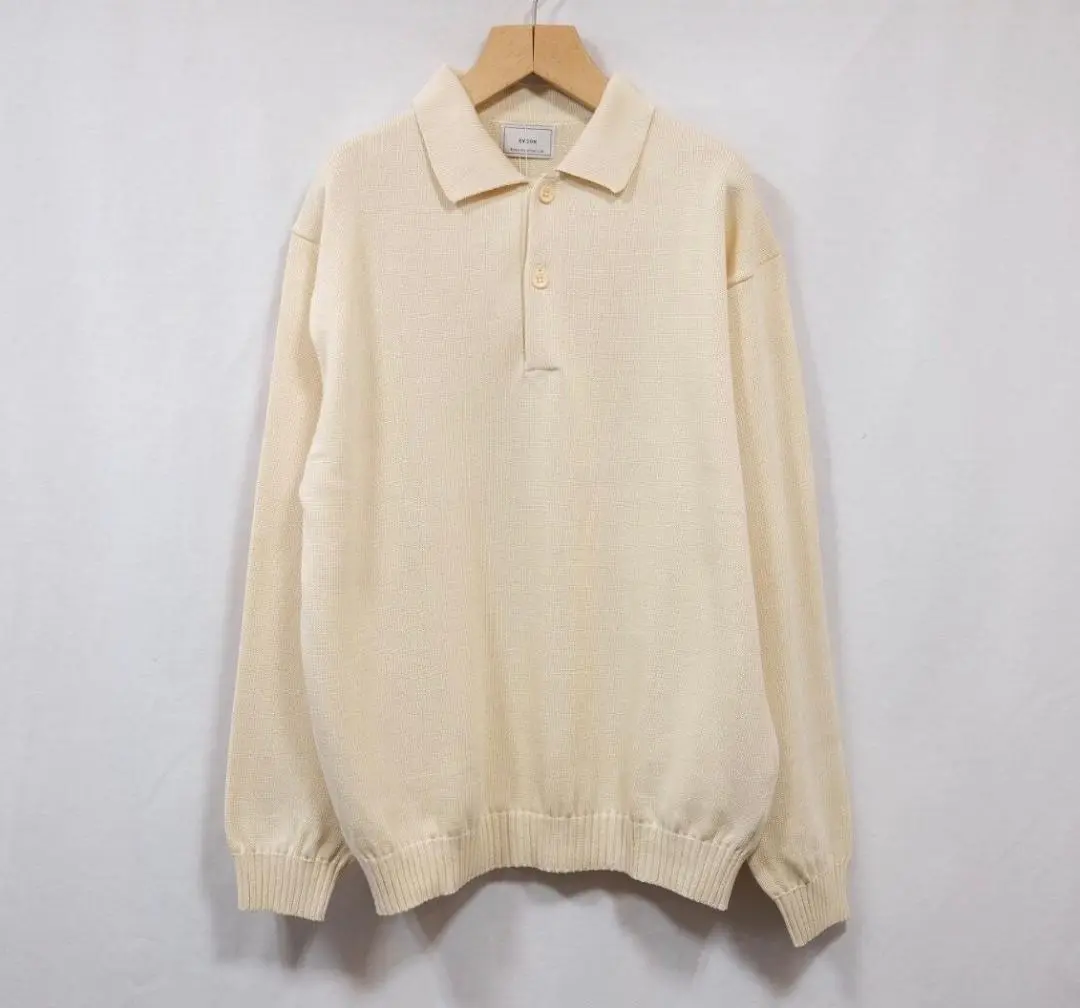 コモリ　comoli 20ss ポロシャツ　ホワイト　白　オーバーサイズ　L comoli 20SS コモリシャツ white 3