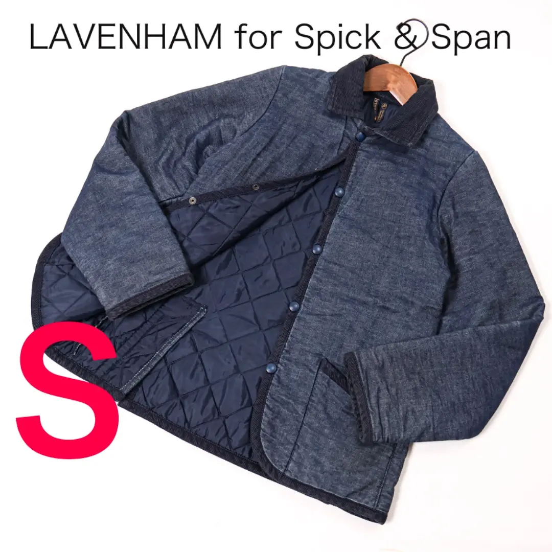 【最終値下】スピックアンドスパン　LAVENHAM リバーシブルフードジャケット 最終値下】スピックアンドスパンLAVENHAM リバーシブルフード