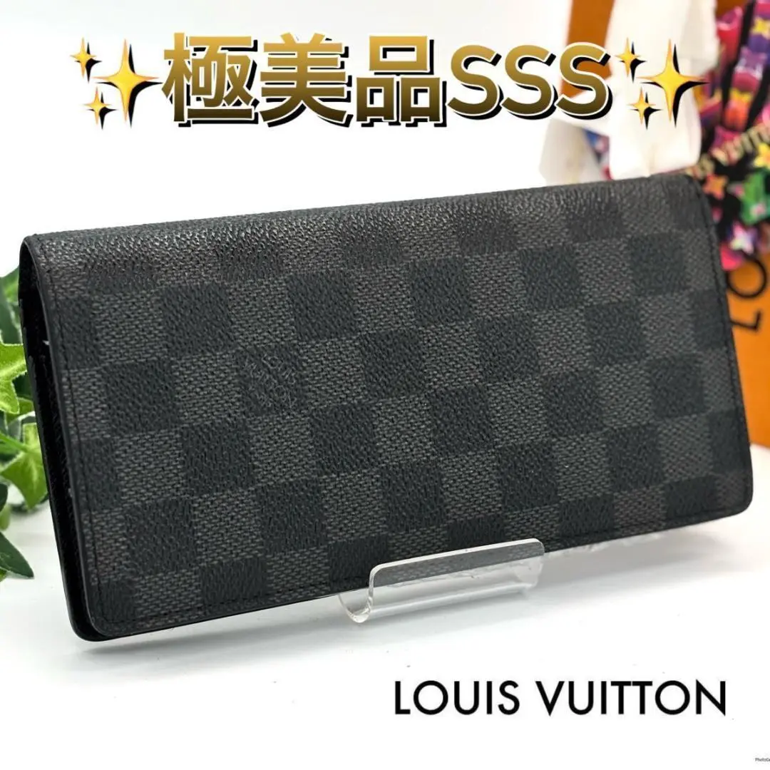 【極美品】ルイヴィトン ダミエグラフィット ポルトフォイユ ブラザ 二つ折り LOUIS VUITTON - 良品. ルイヴィトン ダミエグラフィット