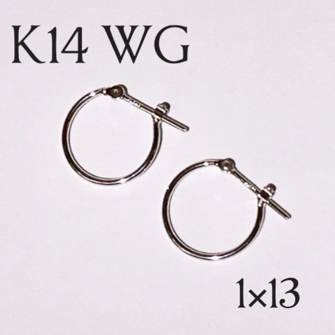 K14 14K 金 14k 耳環 圈圈耳環 環形耳環 1×13 的縮圖