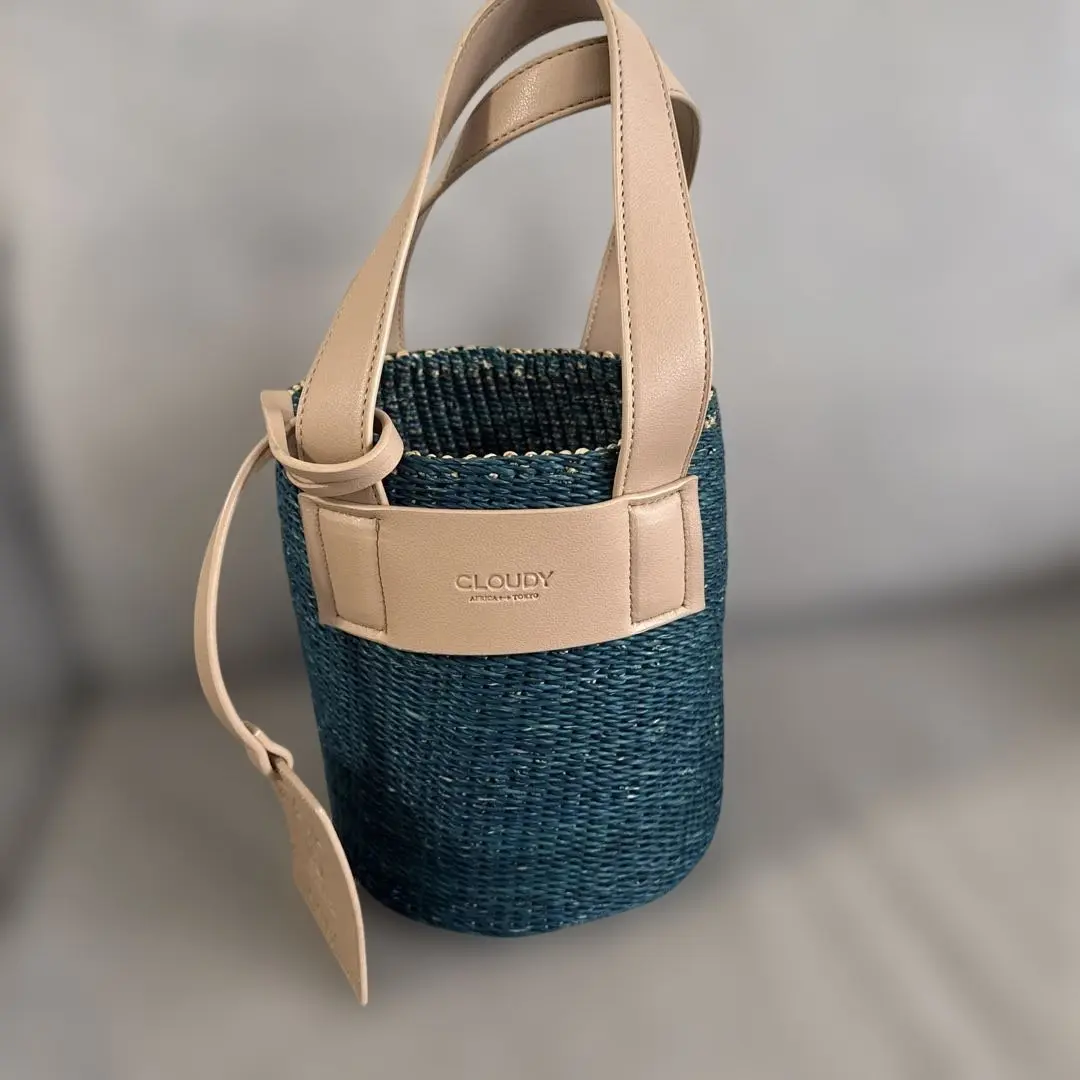 【美品】MYLAN cloudy コラボ 2way カゴバック 巾着付き セット 美品】MYLAN cloudy コラボ 2way カゴバック 巾着付き セット