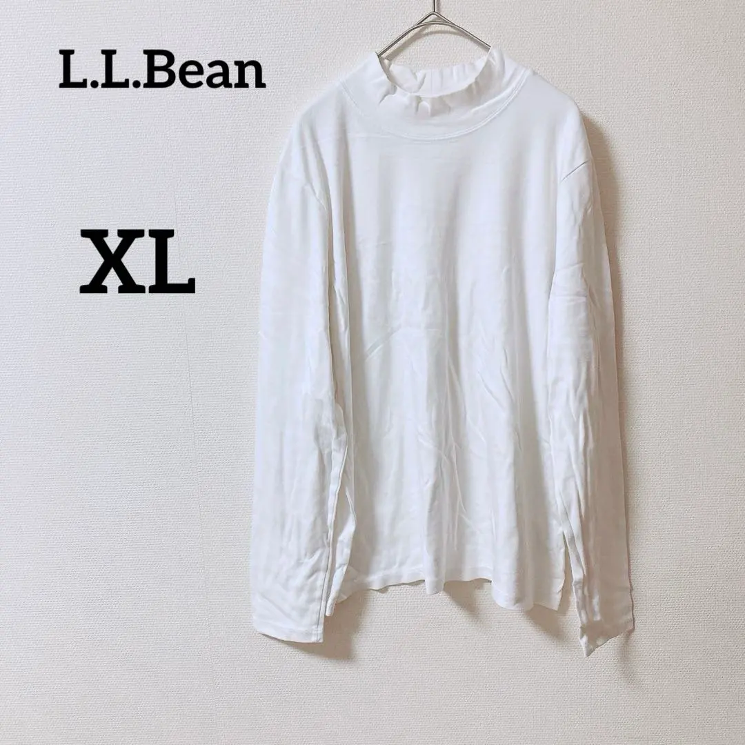 Thumbnail of L.L.Bean 【XL】Supima Cotton High Neck Long Sleeve T-shirt White