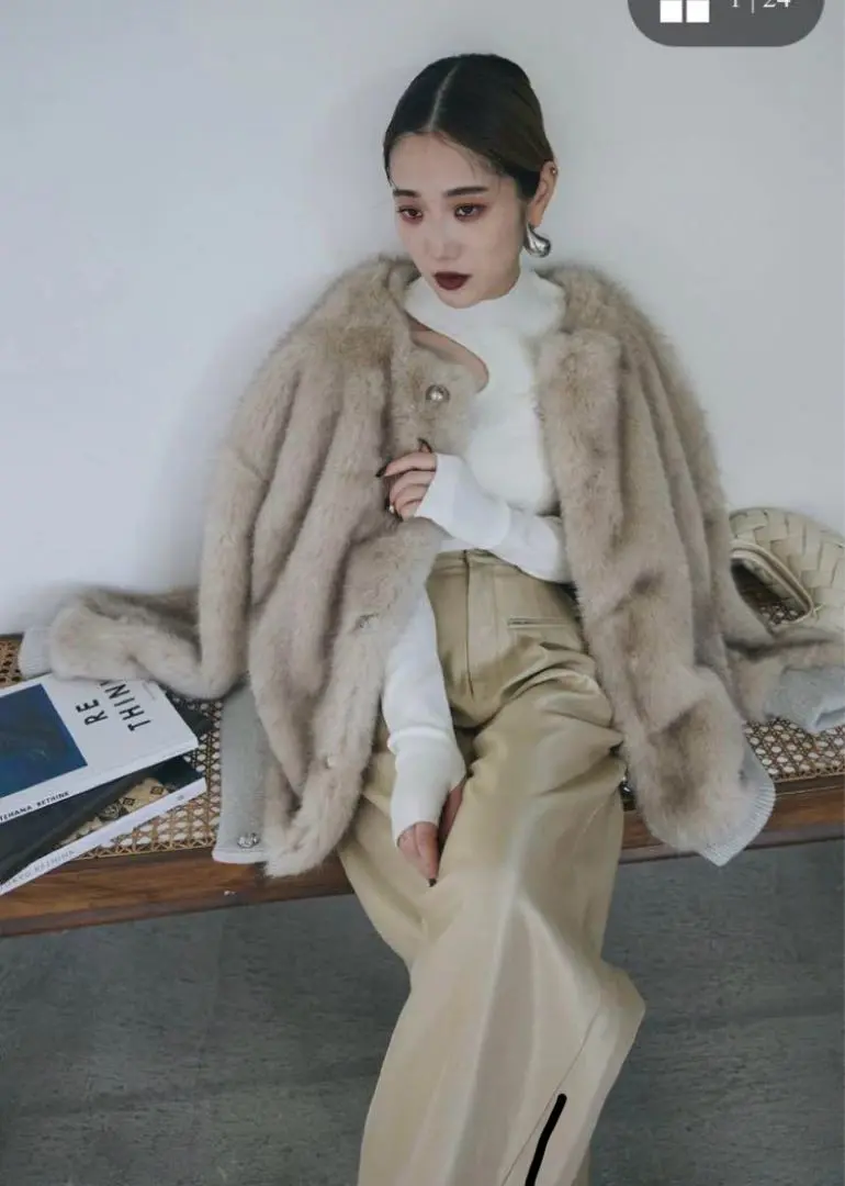 ANDREA & CoアンドレアコーYOSEATSUME FURJACKET新品