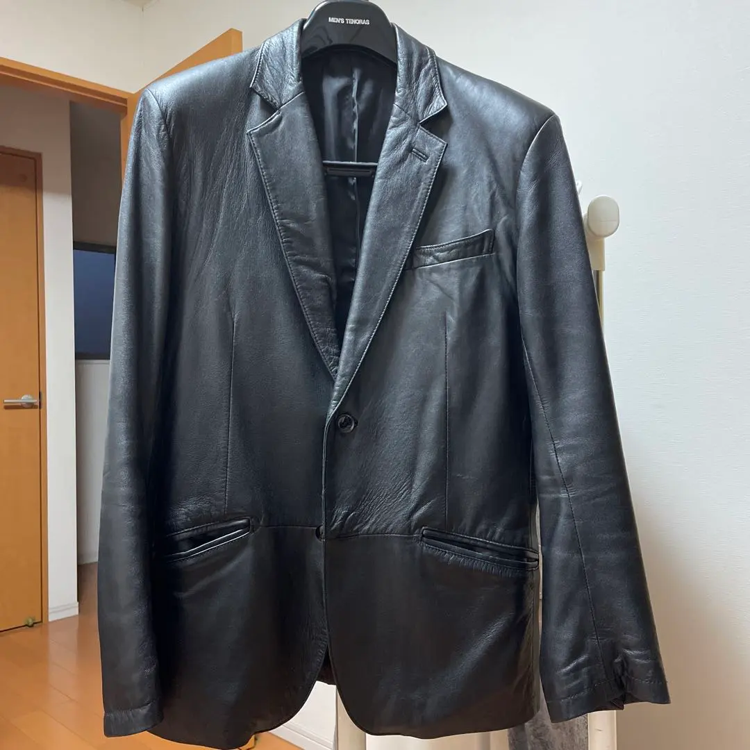 Thumbnail of Leather tailored jacket