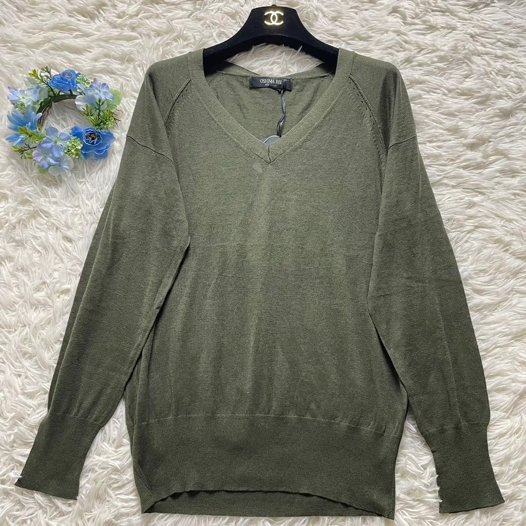 新品タグ付き！希少！OSHIMA REI オオシマレイキッドモヘヤニットセーター 新品タグ付き！希少！OSHIMA REI オオシマレイキッドモヘヤ