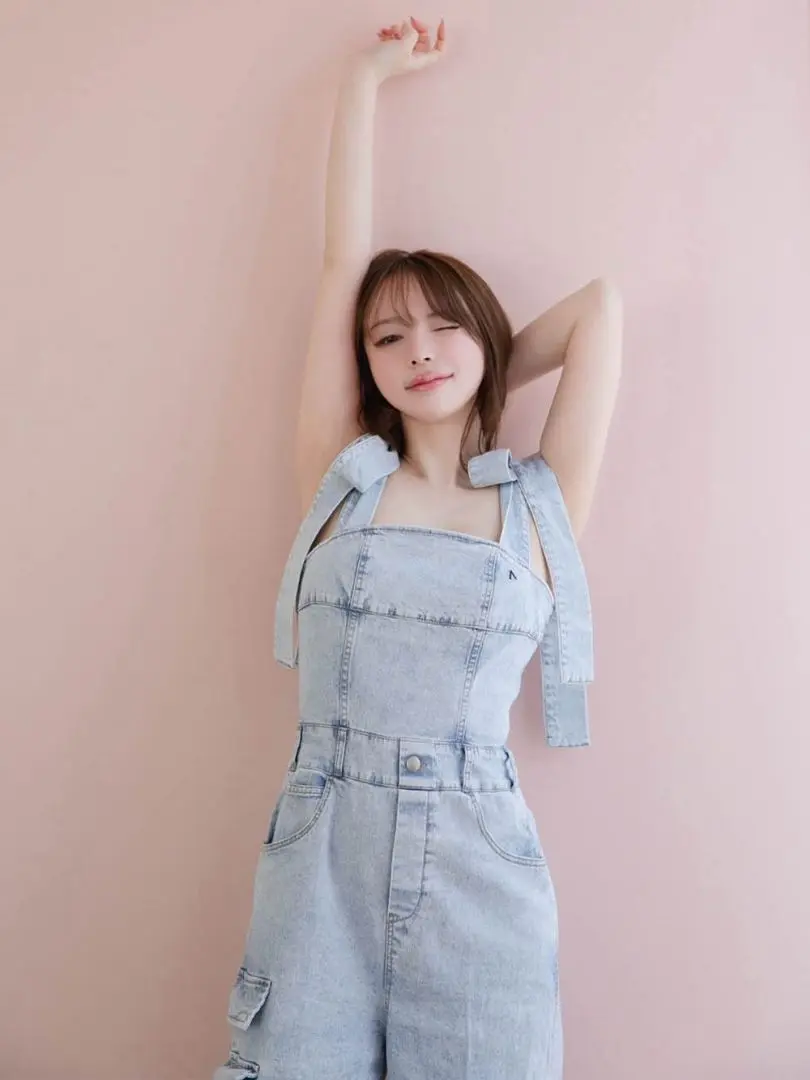 サロペット・オーバーオール・オールインワン andmary Ruru all in one Gray ANDMARY】Ruru all in one