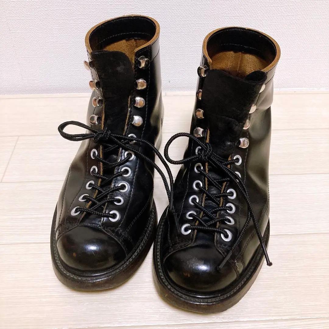 【メヌア】「JOEMcCOY」ラインマン モンキーブーツ茶26.5cm モンキーブーツ ラインマンブーツ レースアップレザー