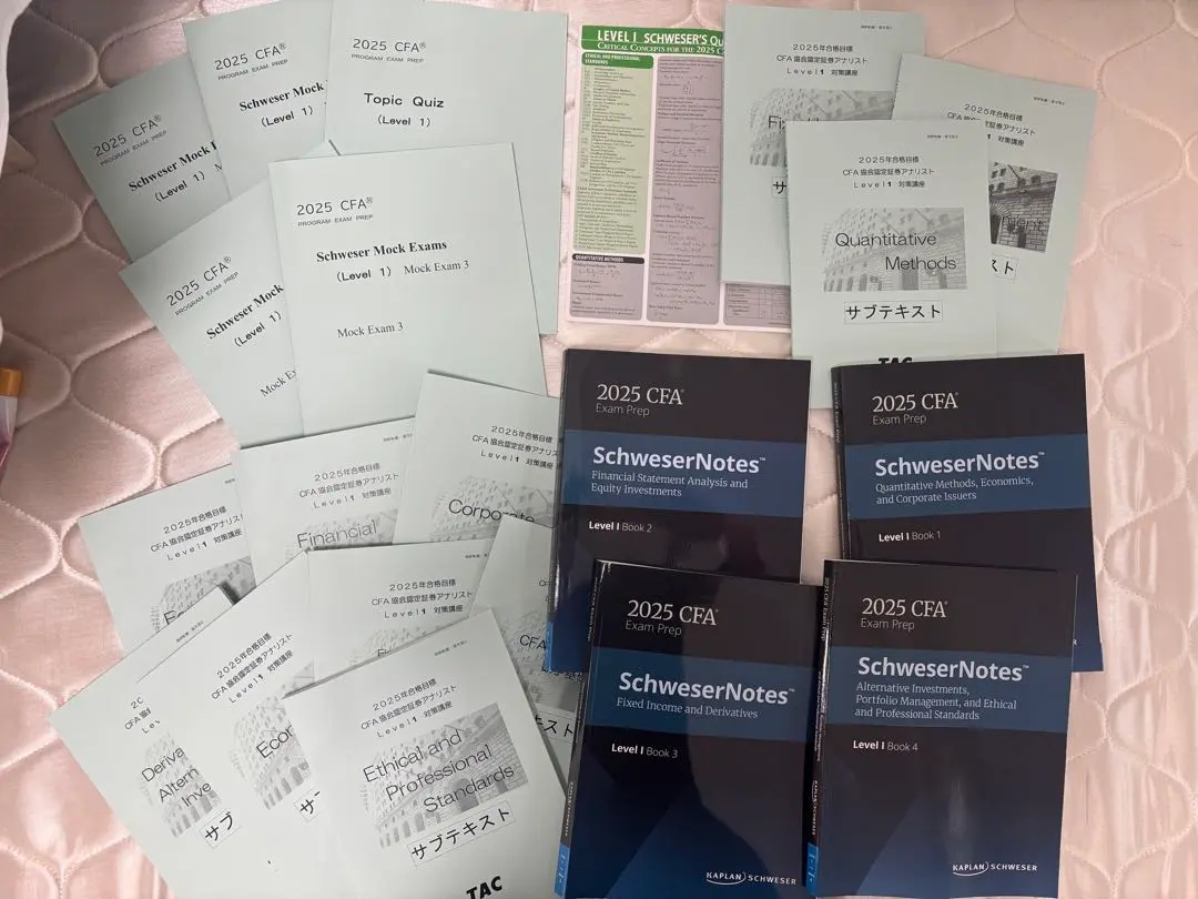 CFA 2024年 level1 TAC DVD、テキスト一式 CFA 2024年 level1 TAC DVD、テキスト一式 本