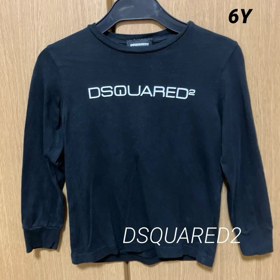 Thumbnail of DSQUARED2 Black Logo Long Sleeve T-shirt 6Y (110-120)