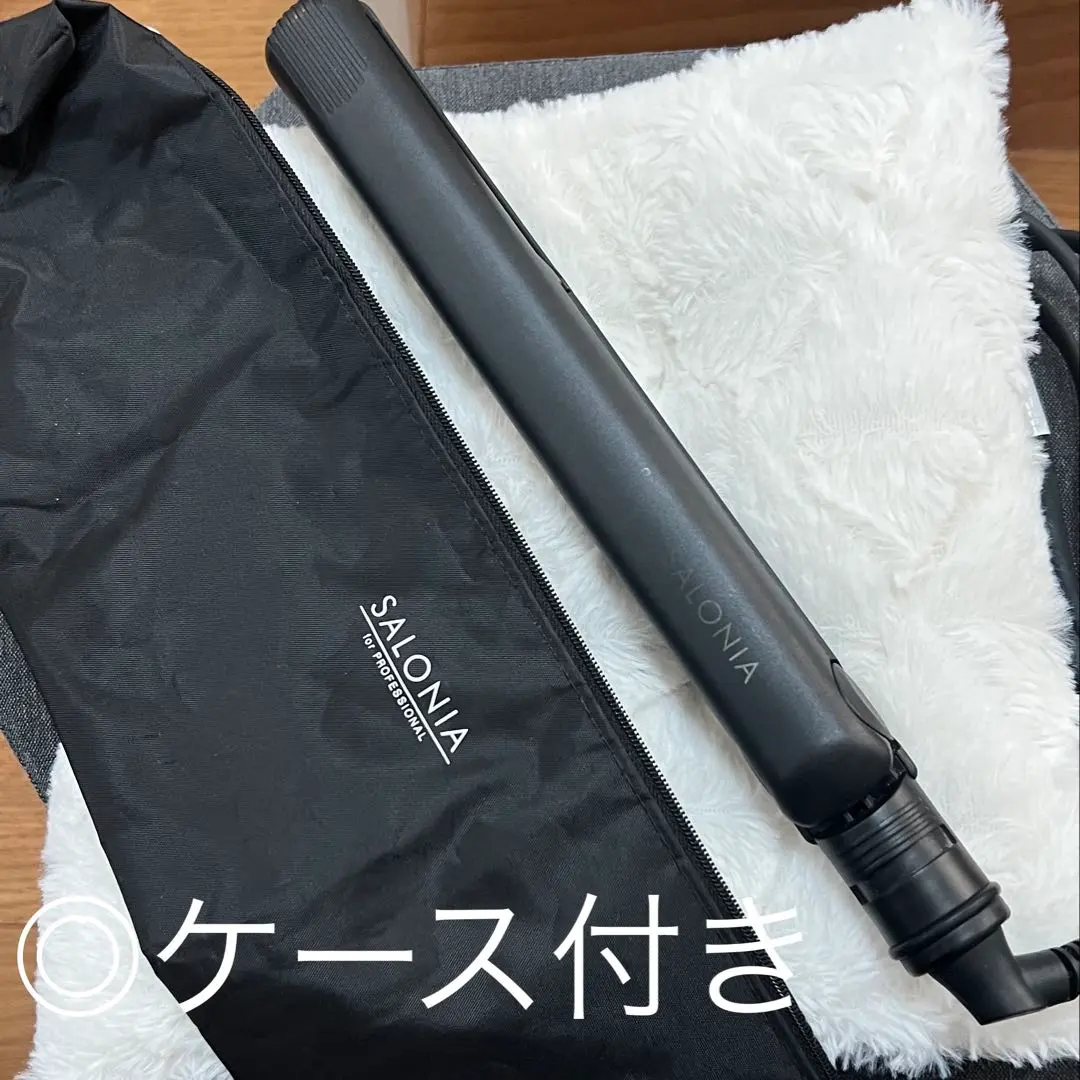 SALONIA 陶瓷直髮夾 黑色 的縮圖