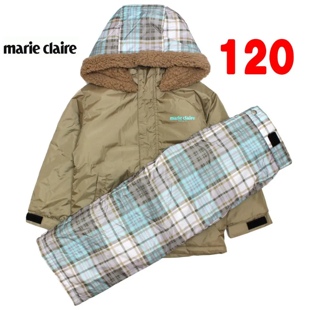 マリクレール スノーウェア 120cm 女の子 新品未使用タグ付き Marie Claire キッズ スノーウェア 女の子 スノースーツ サイズ