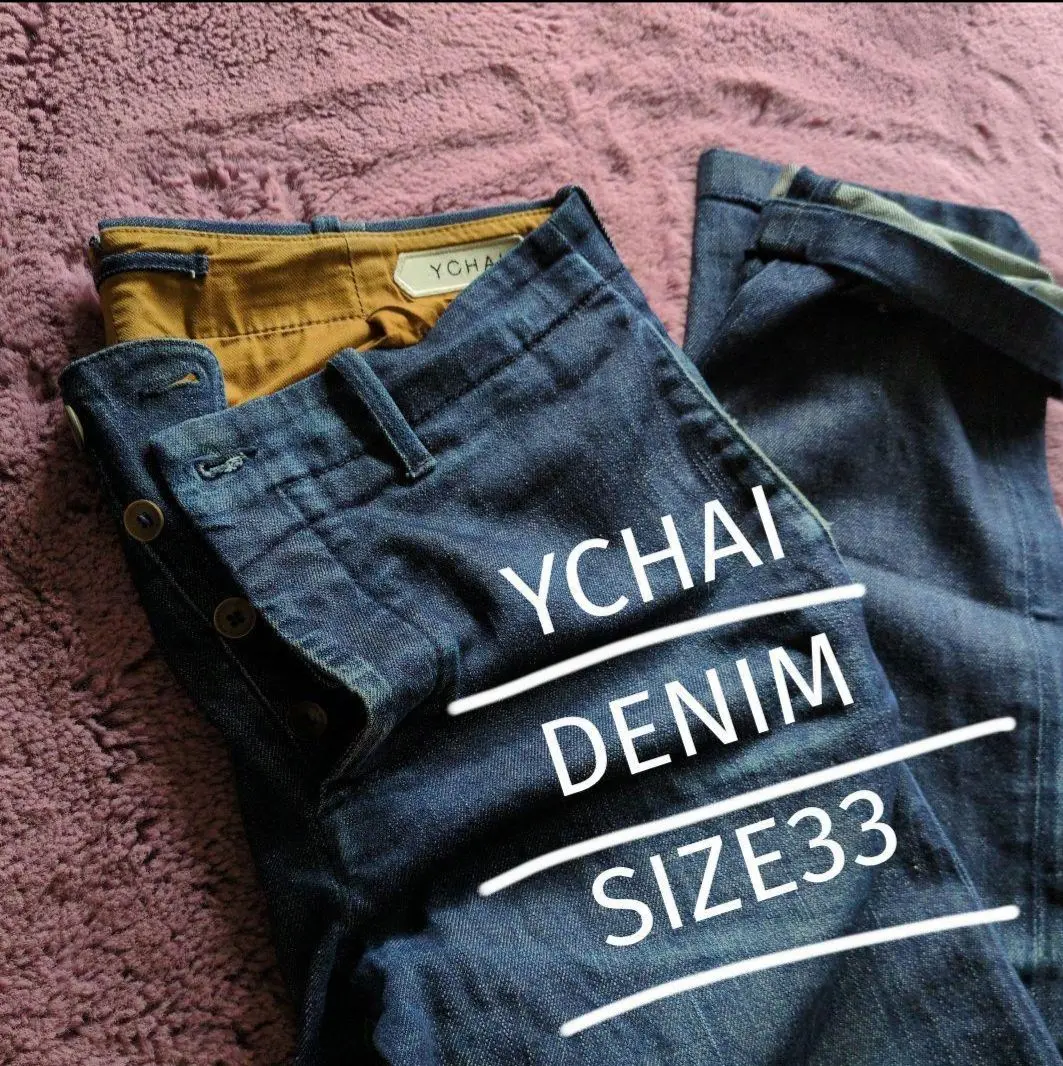 YCHAI イカイ デニムパンツ 33(L位) インディゴ(デニム) 【古着