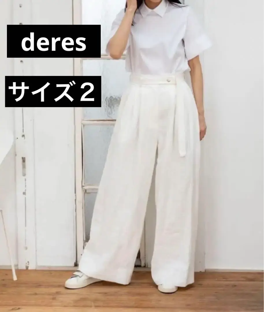 【試着のみ】deres デレス 11th リネン　パンツ 11th COLLECTION – deres.online