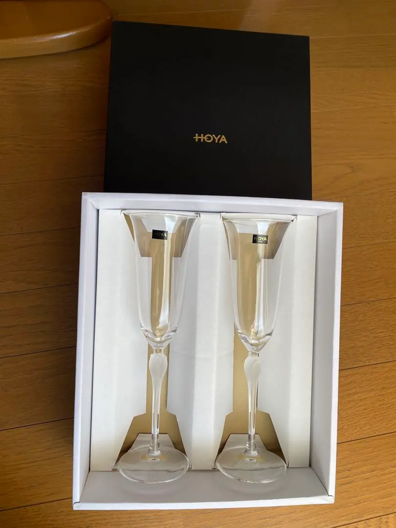 HOYA 水晶玻璃 香檳杯 套裝 全新未使用 的縮圖