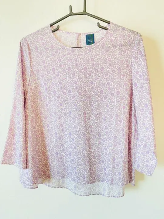 【極美品】KEITH（キース）リバティタナローン　メグミ　ブラウス　23000円 極美品】KEITH（キース）リバティタナローン メグミ ブラウス