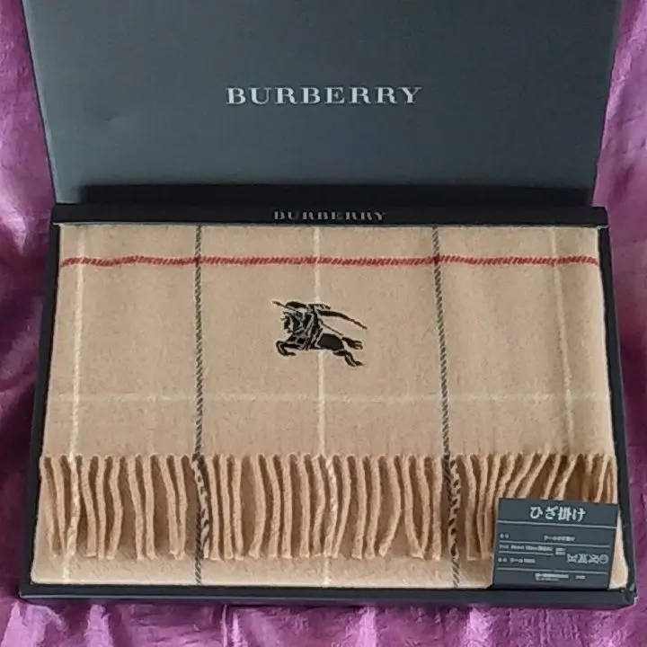 Thumbnail of ♦️Burberry★♦️ 100% Wool Unused Blanket with Box, Lap Blanket