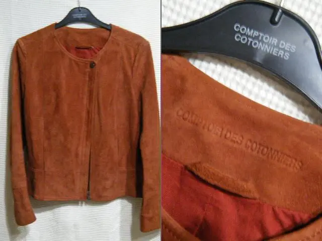 COMPTOIR DES COTONNIERS 美品 シングルライダース 羊皮 2025年最新】Comptoir des cotonniers シングルライダースの人気