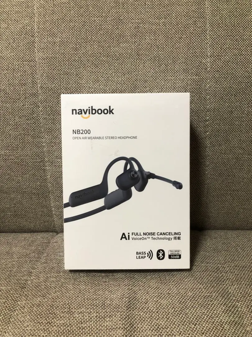 navibook AIノイズキャンセルマイク搭載　Bluetoothヘッドセット 日本初AIイヤホン Navibook NB200