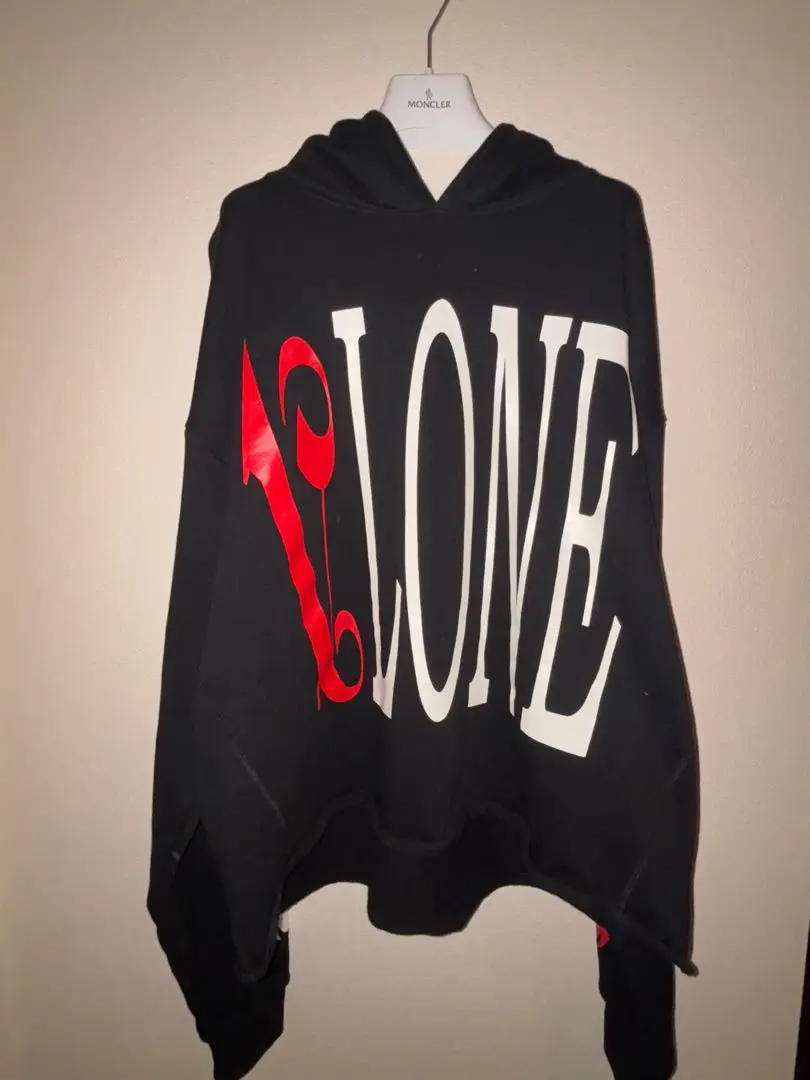 Vlone x Palm Angels Hoodie Black/Red Men's - US