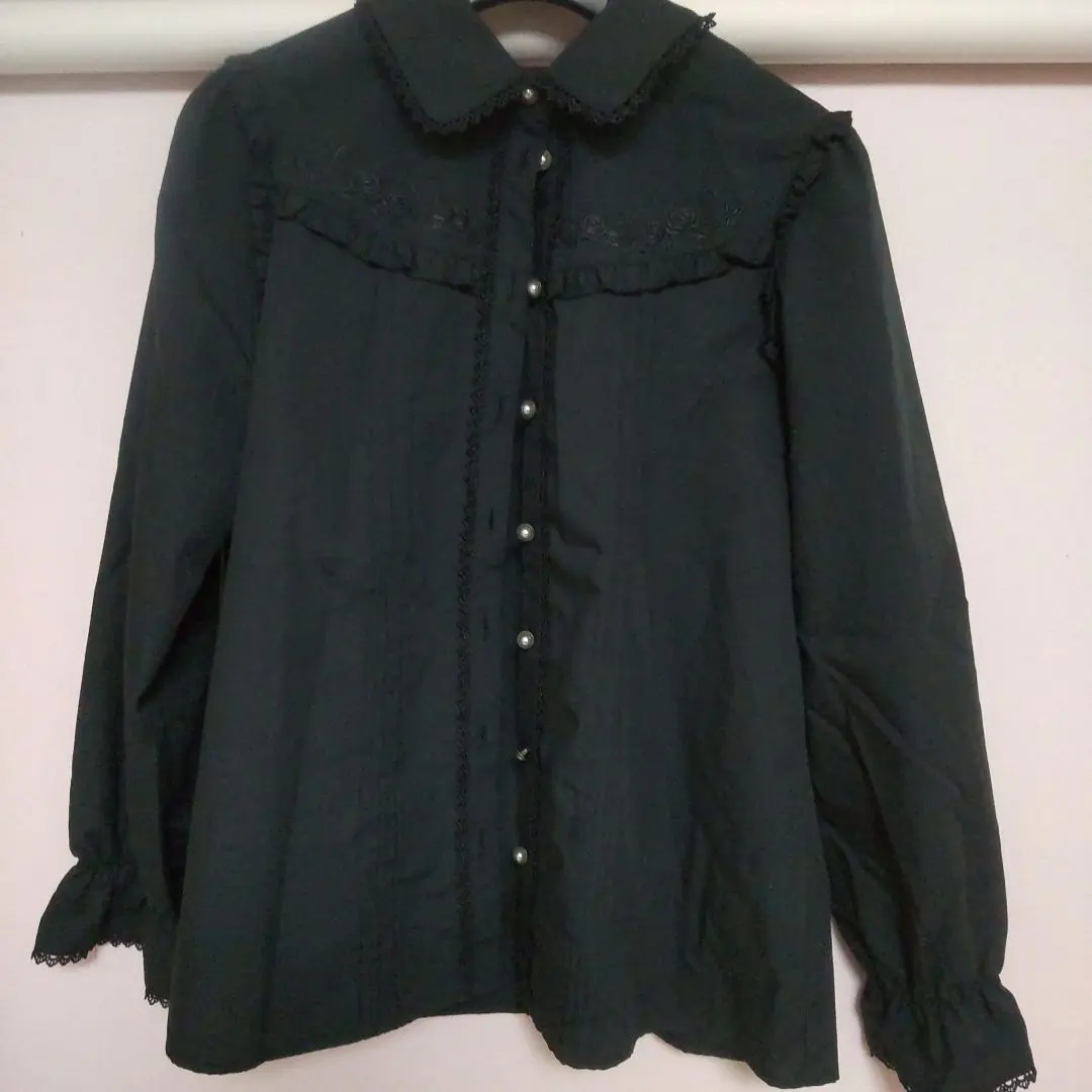 Thumbnail of 【New】axes femme redlabel Embroidered Blouse Black M Made-to-Order