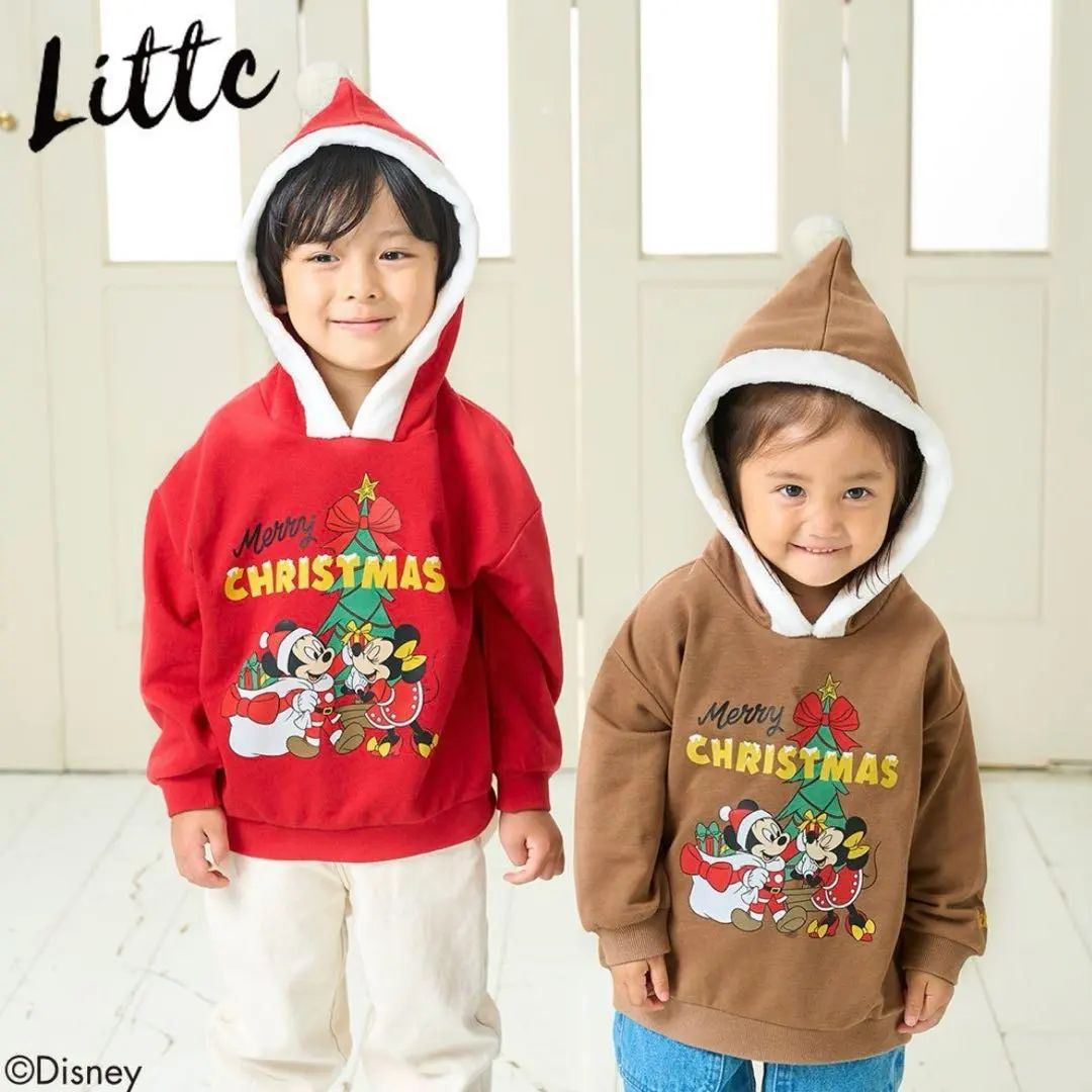 帽衫 米奇 聖誕節 聖誕老人 馴鹿 Littc 尺寸 90 的縮圖
