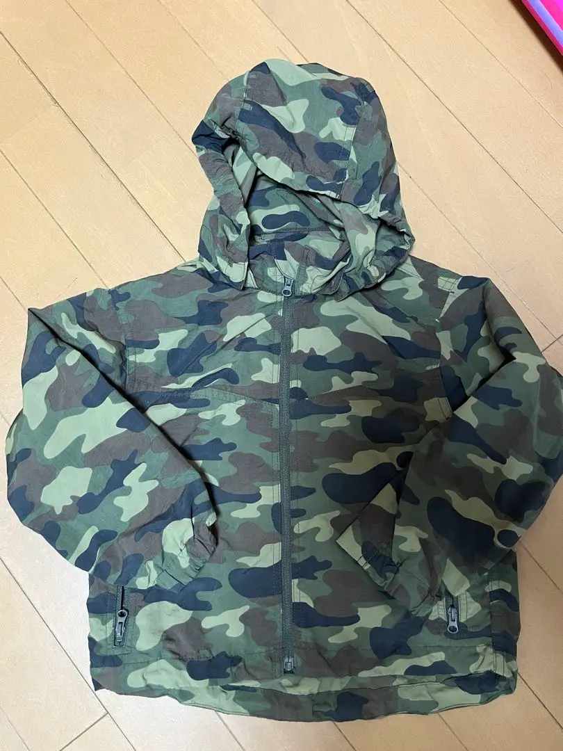 Thumbnail of Camouflage hooded jacket, 110cm