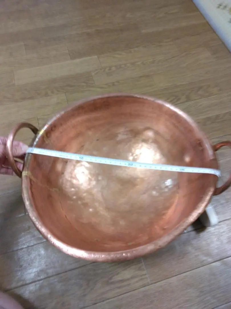 銅鍋 さわり鍋飴作り 和菓子屋あんこ鍋　●直径71 cm FXZ 3476 2025年最新】あんこ銅鍋の人気アイテム - メルカリ