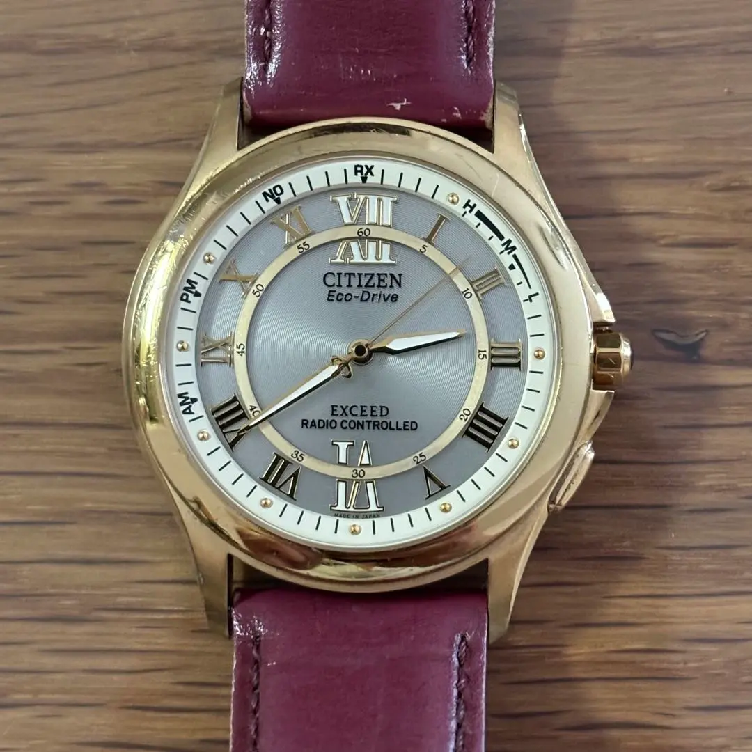 稼働品／CITIZEN EXCEED Eco-Drive H430 エクシード エクシード エコ・ドライブ薄型電波時計：歴代モデル：シチズン