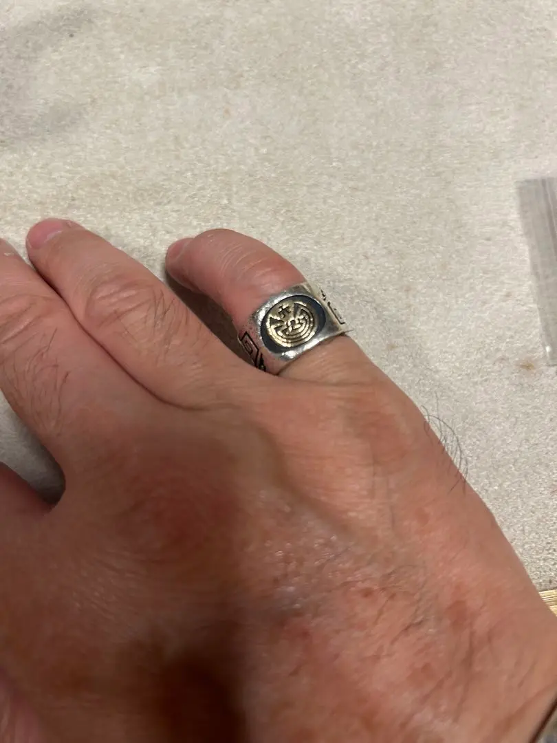 ジェイソンタカラ バングル ホピ族 K14×SV ゴールド シルバー メンズ ホピ族バングル ジェイソンタカラ JASON TAKALA 14K - メルカリ