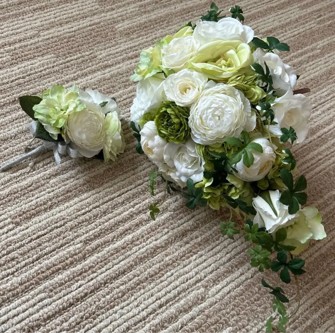 Thumbnail of Preserved Flower Bouquet and Boutonniere Set