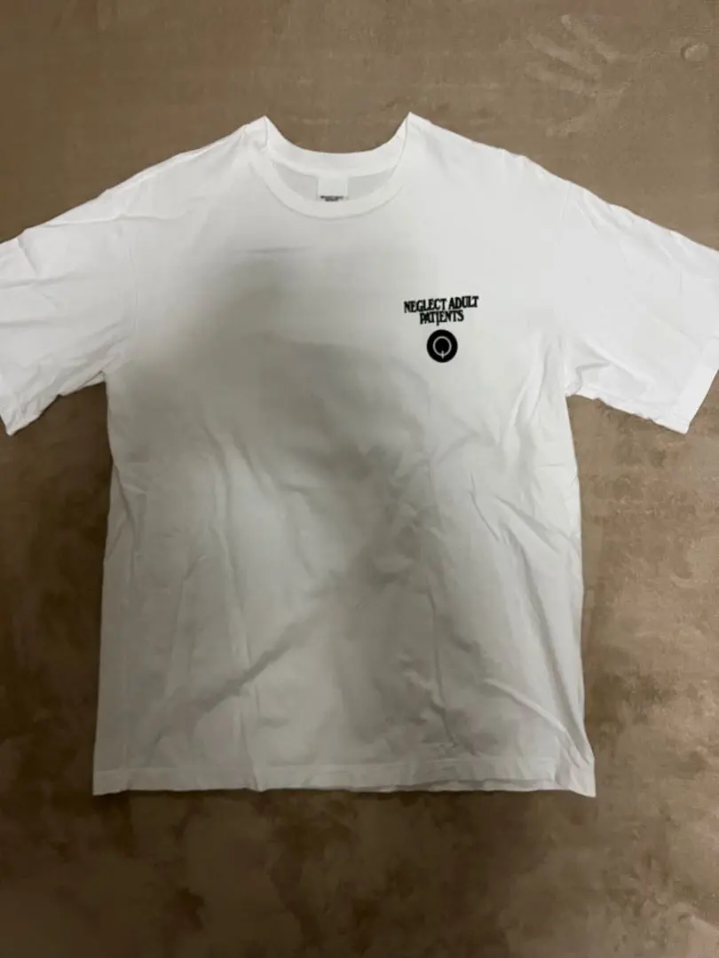 Thumbnail of NEGLECT ADULT PATIENTS Print T-shirt White