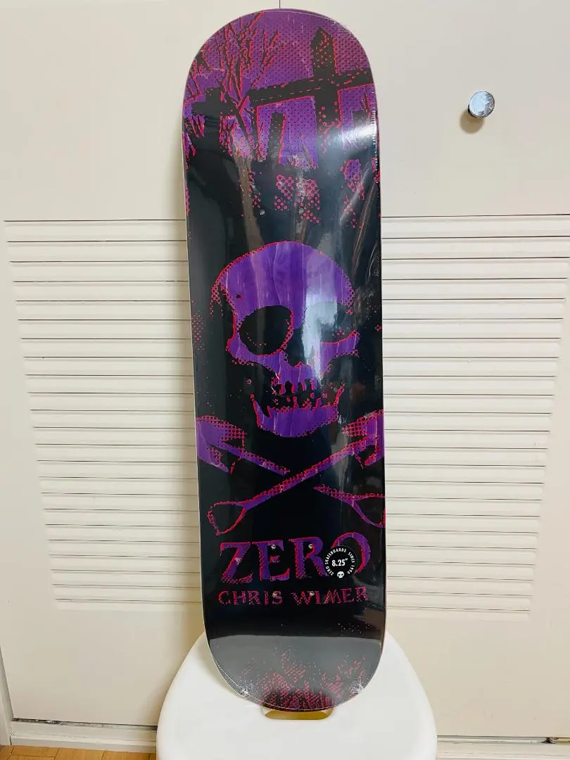 Thumbnail of ZERO skateboard deck, 8.25, black grip tape made in Taiwan included