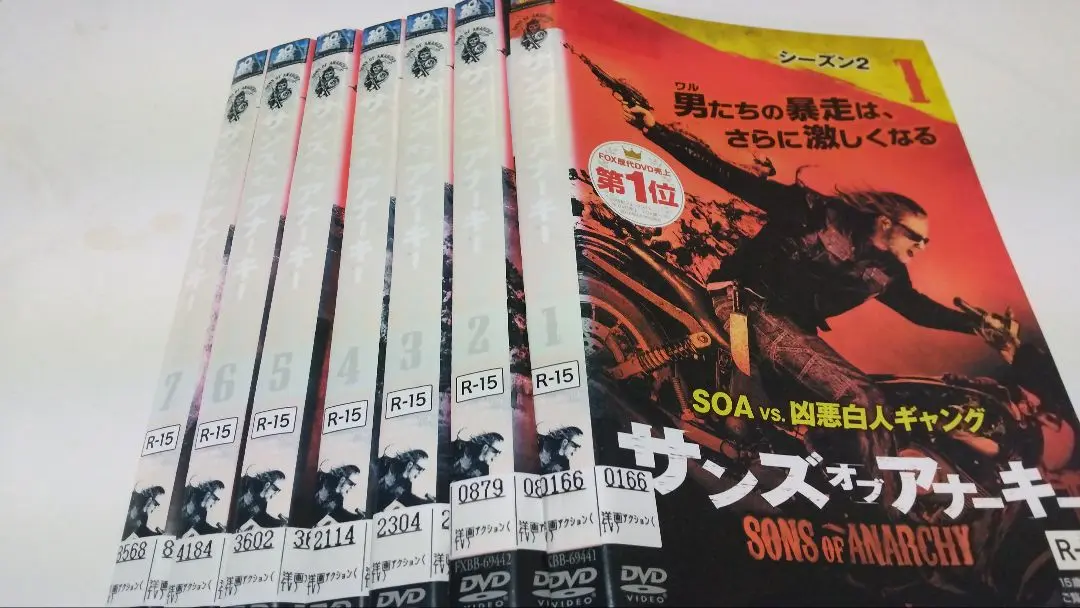 『サンズオブアナーキー』シーズン2～6 計35巻 レンタル使用済DVD サンズ・オブ・アナーキー シーズン2 DVDコレクターズBOX