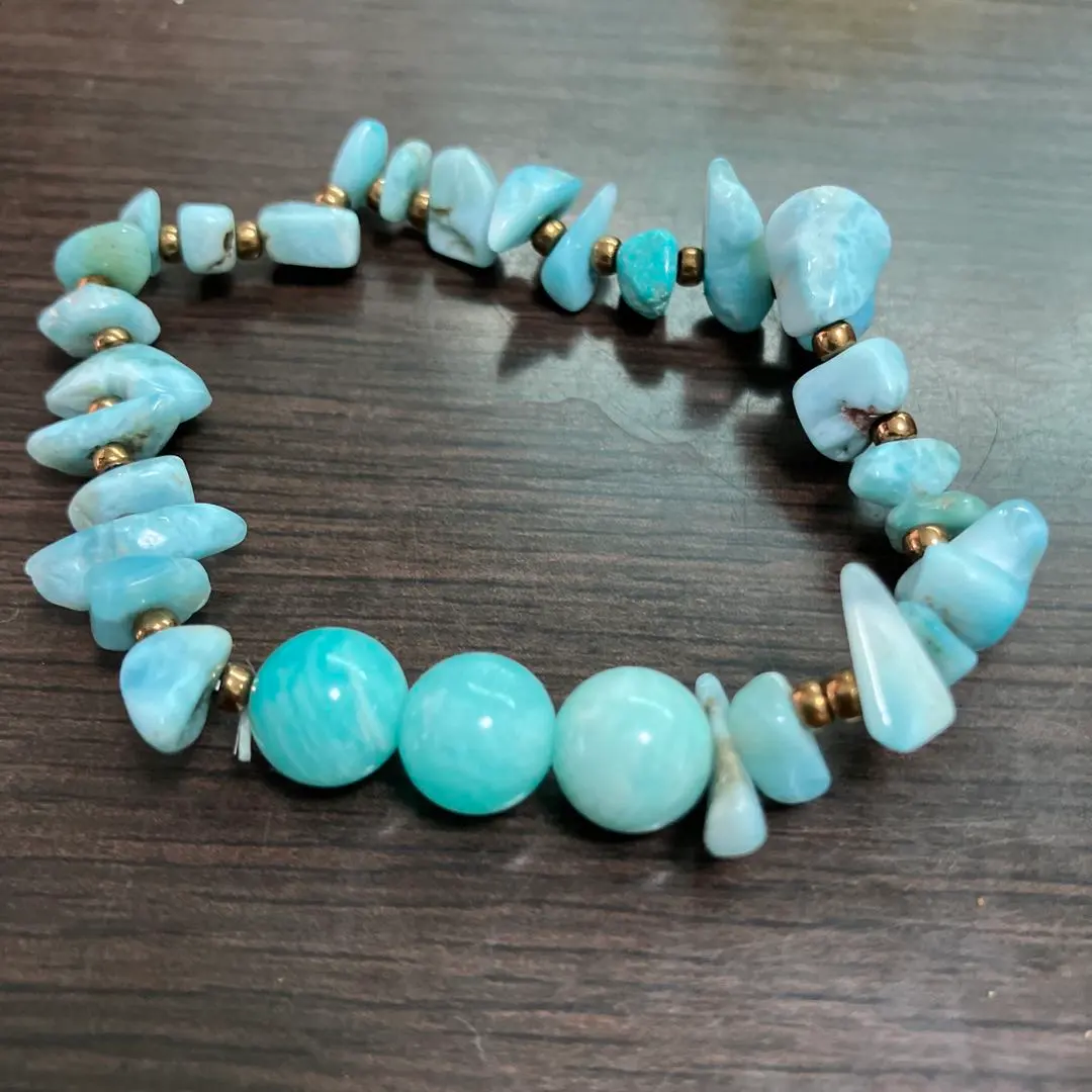 Thumbnail of Larimar bracelet & Amazonite?