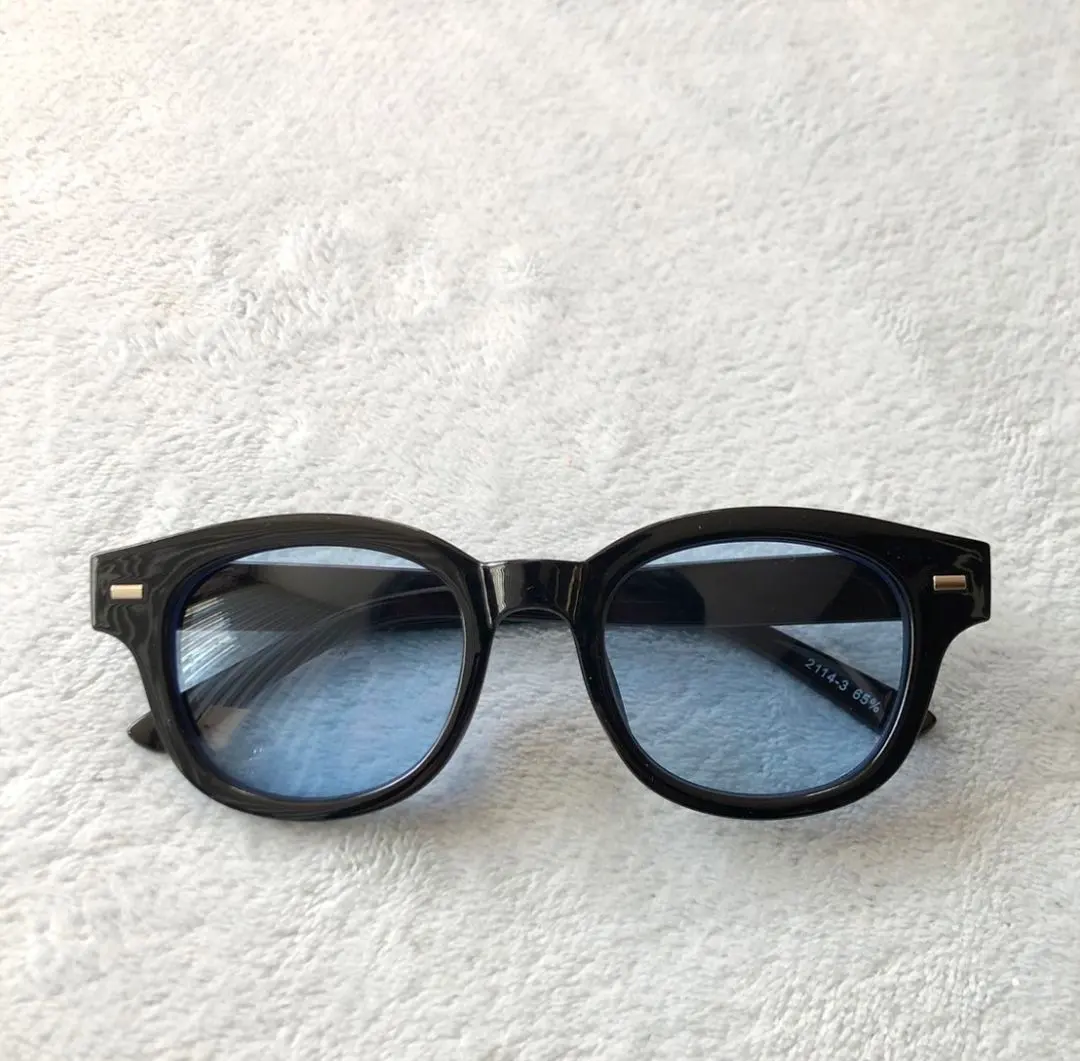 Thumbnail of Discontinued ● Wellington Sunglasses Black x Light Blue New Wellington Style