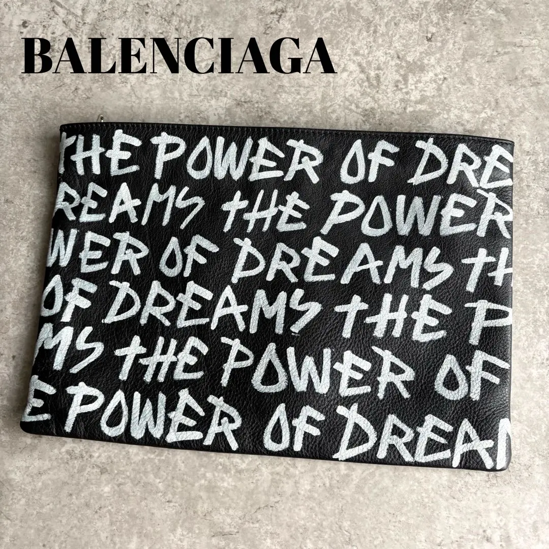 Thumbnail of Excellent Condition: BALENCIAGA Graffiti Clutch Bag - Sold Out Model